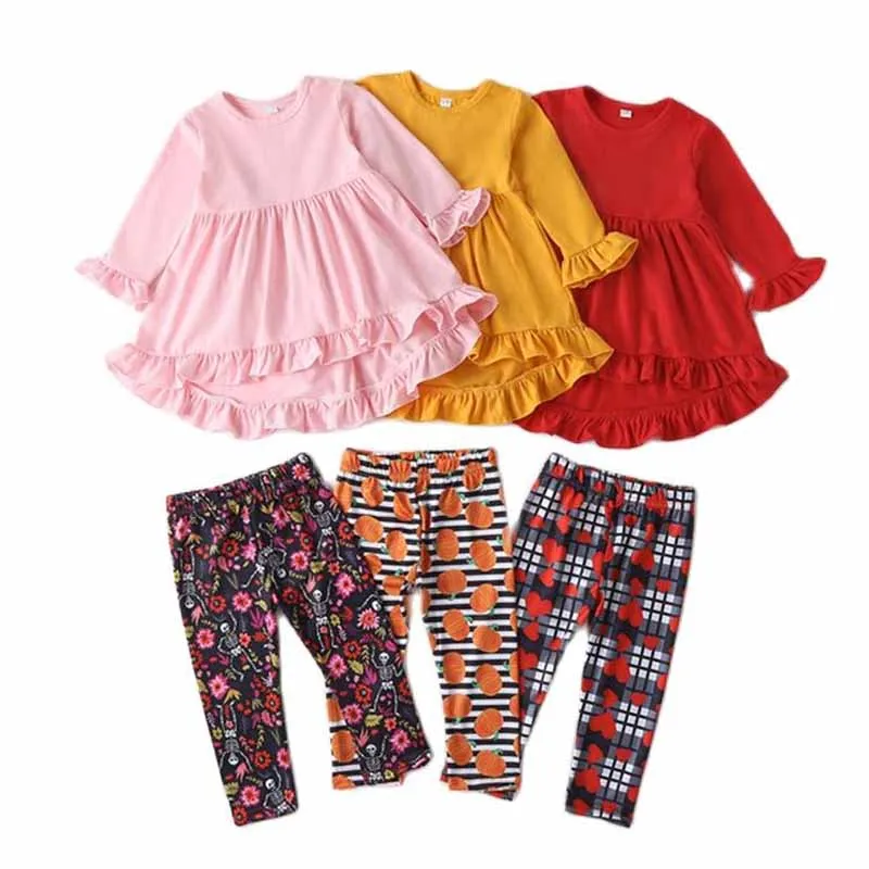 Girls Casual Children Clothing Set 2021 Autumn Lace Folds Long Sleeve Shirts Striped Leggings Baby Kids 3pcs Suits 1-5 Years
Girls Casual Children Clothing Set 2021 Autumn Lace Folds Long Sleeve Shirts Striped Leggings Baby Kids 3pcs Suits 1-5 Years