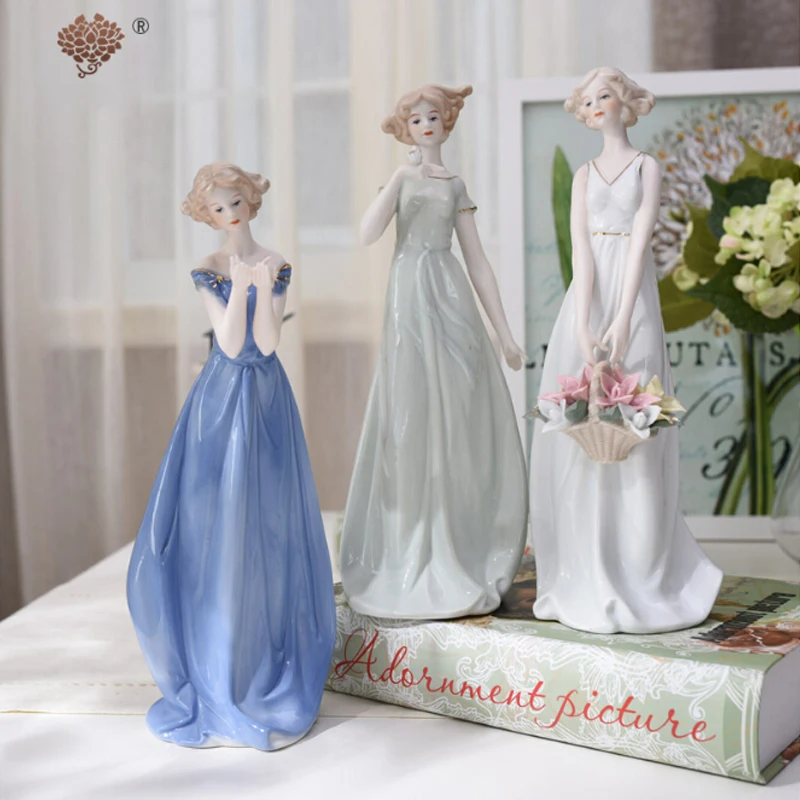 European Ceramic Beauty Ornaments Home Furnishing Character Livingroom TV Cabinet Figurine Decoration Art Creative wedding Gift
European Ceramic Beauty Ornaments Home Furnishing Character Livingroom TV Cabinet Figurine Decoration Art Creative wedding Gift