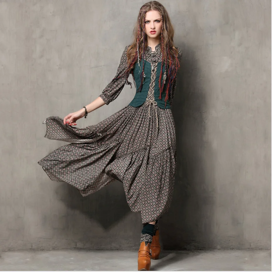2021 Spring and Summer New Printed Irregular Two-piece Denim Long Skirt For Women Retro Embroidery Mid-sleeve Dress Lady Dresses
2021 Spring and Summer New Printed Irregular Two-piece Denim Long Skirt For Women Retro Embroidery Mid-sleeve Dress Lady Dresses