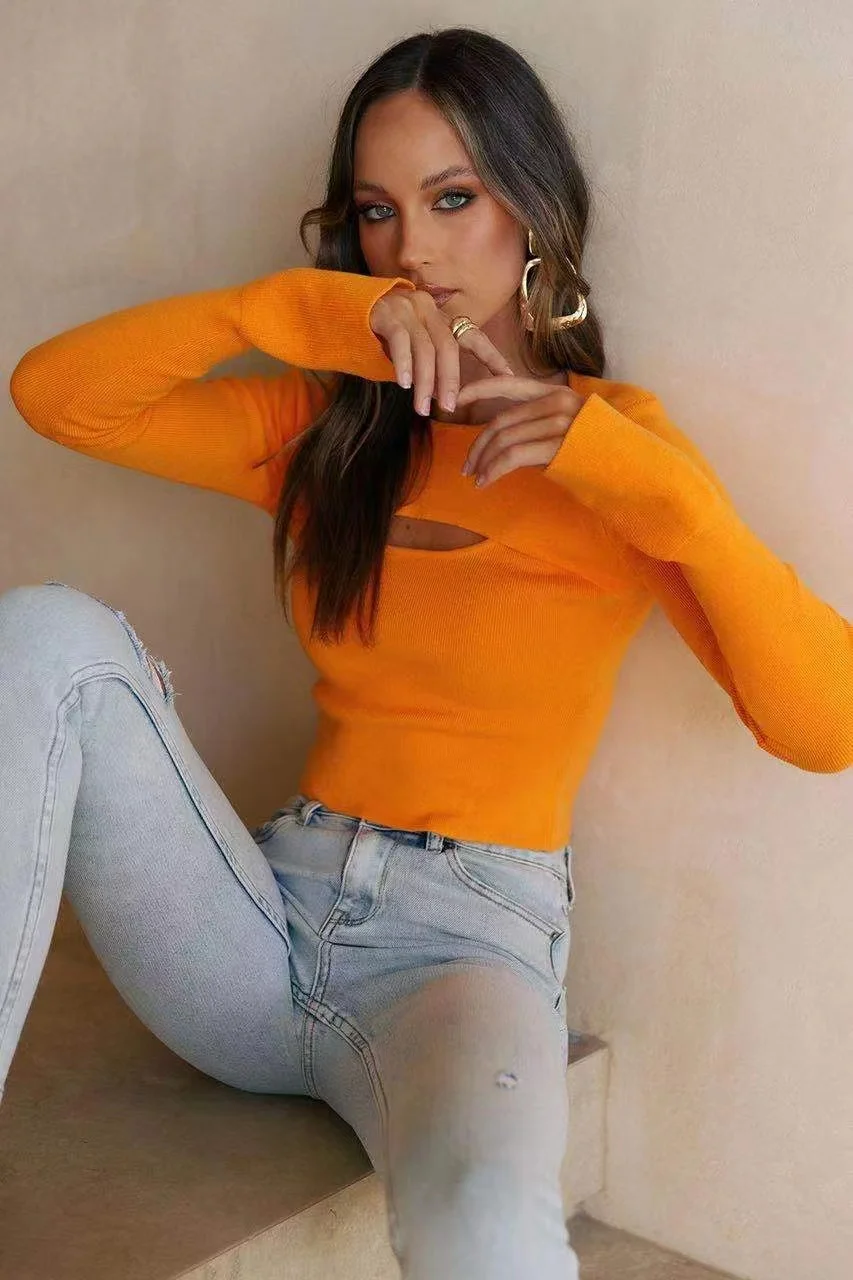European and American Style 21 Autumn Street Versatile Sweater Bell Shaped Long Sleeve Women's Wool Knitted Tricolor Blouse
European and American Style 21 Autumn Street Versatile Sweater Bell Shaped Long Sleeve Women's Wool Knitted Tricolor Blouse