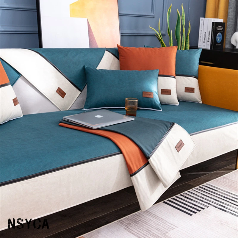 Sofa Cushion Waterproof Anti Cat Claw Three Anti Cloth Sofa Cushion Four Seasons General Modern Simple Solid Sofa Cover Towel
Sofa Cushion Waterproof Anti Cat Claw Three Anti Cloth Sofa Cushion Four Seasons General Modern Simple Solid Sofa Cover Towel