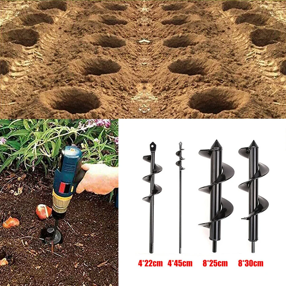 4pcs Auger Spiral Drill Bit Tools Plante Drill Auger Yard Gardening Bedding Planting Hole Digger Tools Replacement Garden Tool
4pcs Auger Spiral Drill Bit Tools Plante Drill Auger Yard Gardening Bedding Planting Hole Digger Tools Replacement Garden Tool