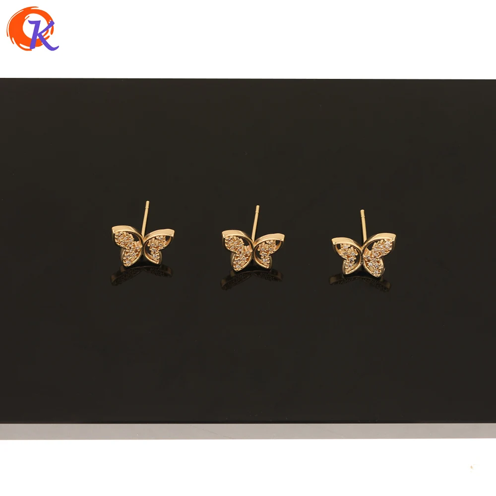 Cordial Design 20Pcs 12*13MM Jewelry Accessories/Hand Made/Earring Findings/Butterfly Shape/Genuine Gold Plating/CZ Earring Stud
Cordial Design 20Pcs 12*13MM Jewelry Accessories/Hand Made/Earring Findings/Butterfly Shape/Genuine Gold Plating/CZ Earring Stud