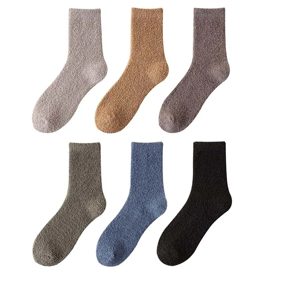 New Fashion Solid Color Loose Sleep Bed Short Socks Autumn Winter Warm Thicken Coral Fleece Fluffy Socks for Men
New Fashion Solid Color Loose Sleep Bed Short Socks Autumn Winter Warm Thicken Coral Fleece Fluffy Socks for Men