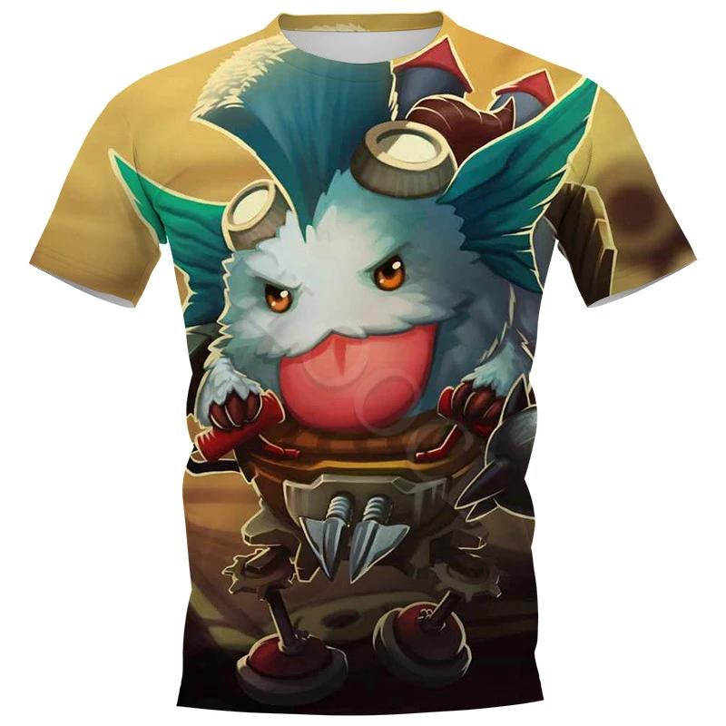 CLOOCL Poro Printed T-shirts Men Short Sleeve Tops Top Games Role Printed Tees Unisex T Shirts DIY Harajuku Outfits Oversized
CLOOCL Poro Printed T-shirts Men Short Sleeve Tops Top Games Role Printed Tees Unisex T Shirts DIY Harajuku Outfits Oversized