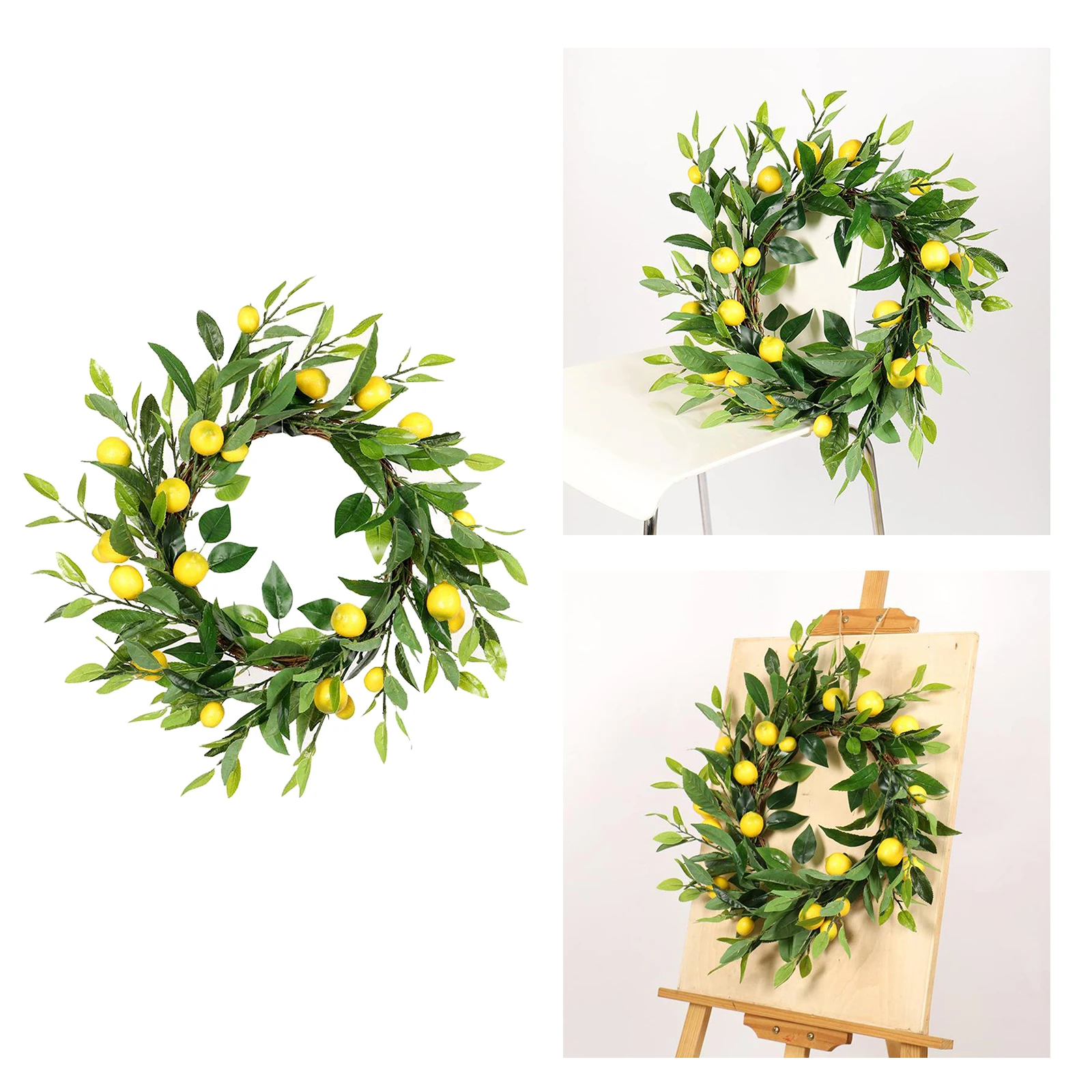 Artificial Lemons Flowers Wreaths Wall Simulation Steel Rattan Ring Holiday Decoration Window Front Door ings for Christmas
Artificial Lemons Flowers Wreaths Wall Simulation Steel Rattan Ring Holiday Decoration Window Front Door ings for Christmas