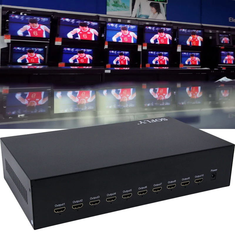 4K 60 Гц Ultra HD видеостример 10 способов HDMI 2 0 мультимедийный канал плеер сплиттер USB