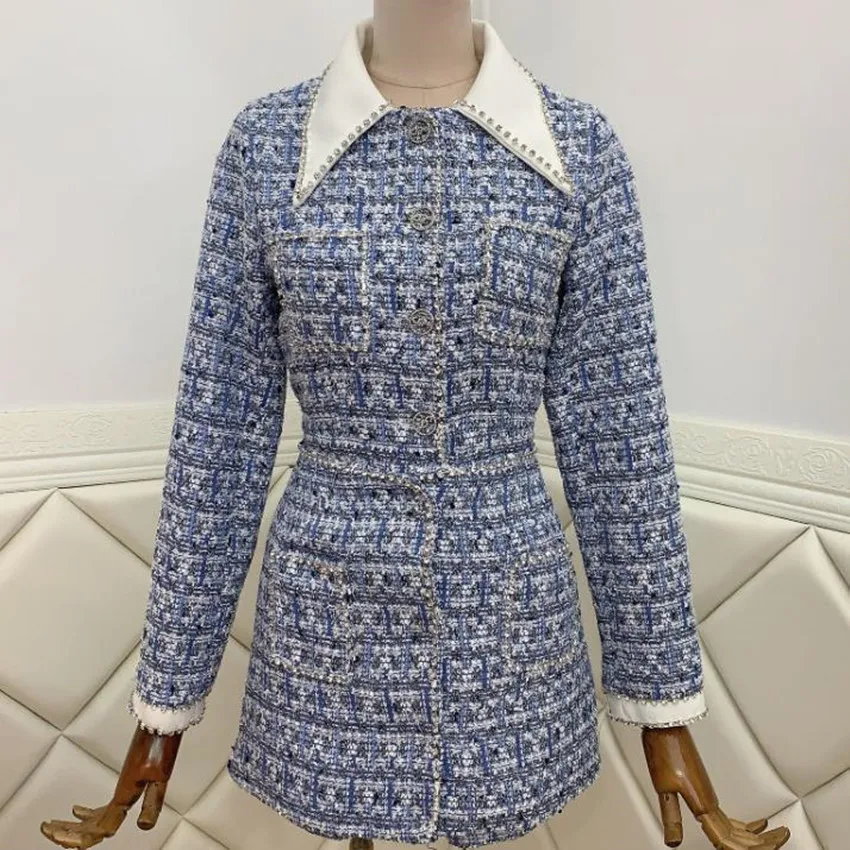 Новое поступление, демисезонное твидовое платье с бриллиантами, женский небольшой комбинезон, вечернее платье 
Новое поступление, демисезонное твидовое платье с бриллиантами, женский небольшой комбинезон, вечернее платье