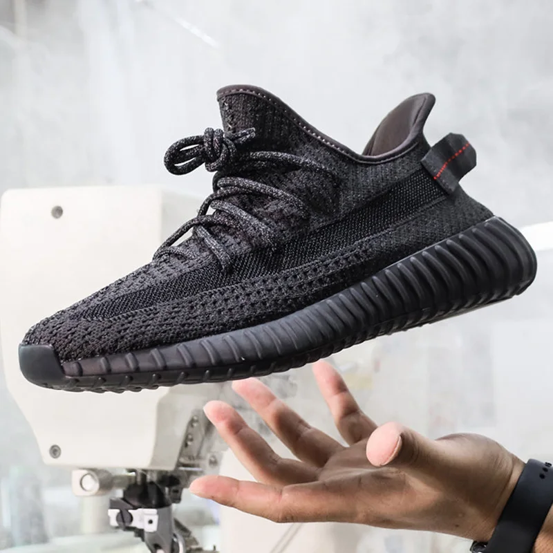 

2020 Black Static Reflective Kanye West Men Running Women Sneaker Clay Glow Cloud White Yecheil Synth Cinder Trianers Shoes