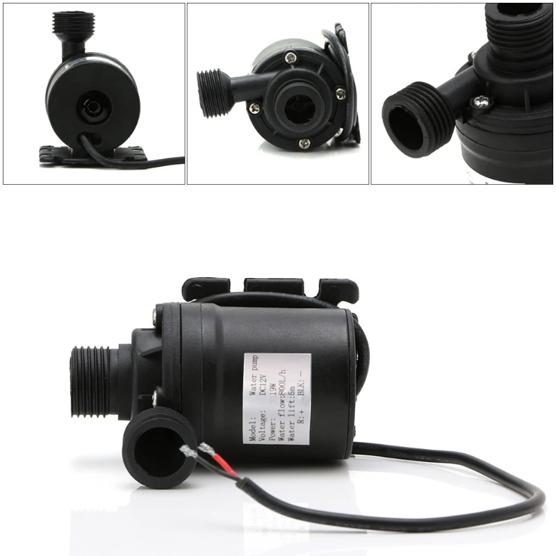 800L/H 5m DC 12V 24V Solar Water Heater Brushless Motor Circulation Water Pump