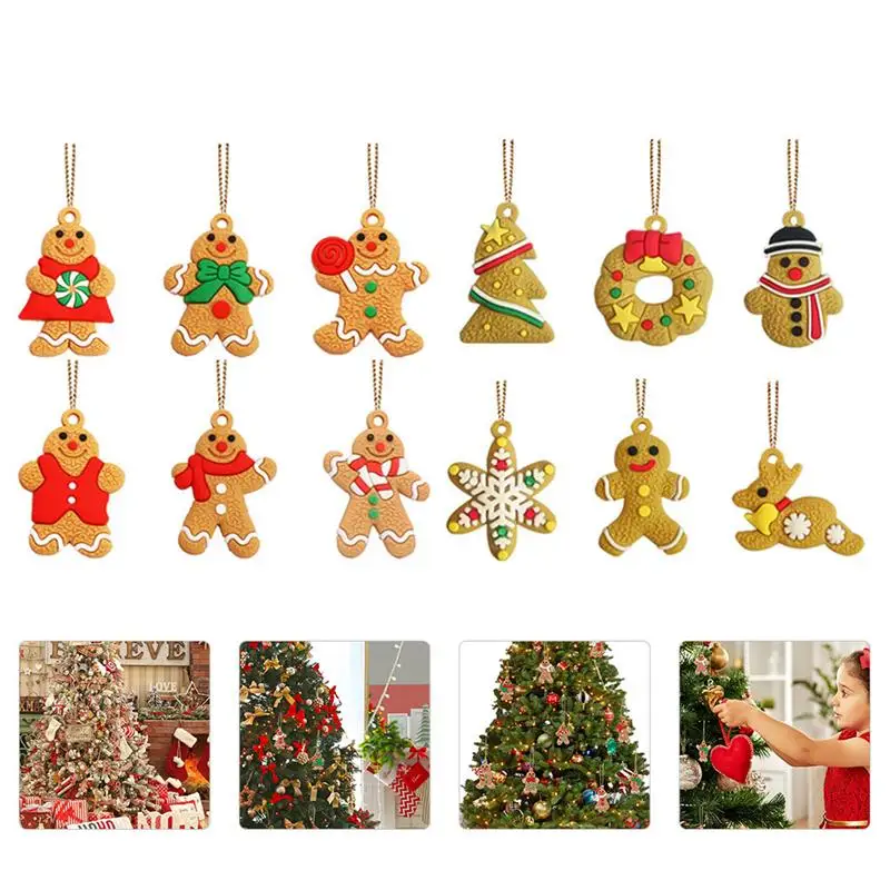 12Pcs Gingerbread Man Pendant Charms Christmas Tree Ornament Holiday Decor Christmas Tree Gingerbread Man Snowflake Pendant
12Pcs Gingerbread Man Pendant Charms Christmas Tree Ornament Holiday Decor Christmas Tree Gingerbread Man Snowflake Pendant