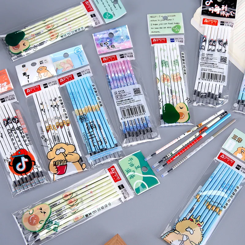 Bag neutral refills multiple cartoon full syringe gel refills refills 0.38 carbon refill stationery creative student stationery
Bag neutral refills multiple cartoon full syringe gel refills refills 0.38 carbon refill stationery creative student stationery