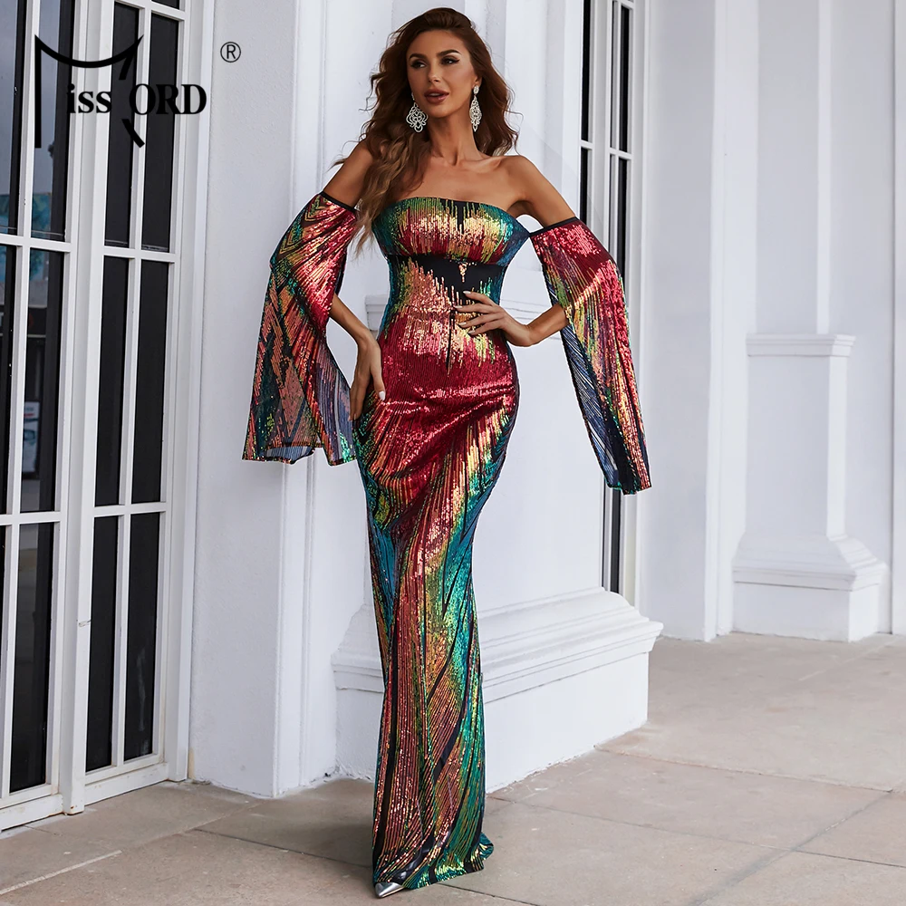 Missord 2021 Women Evening Dress Summer Maxi Sequins Prom Party Off Shoulder Backless Bodycon Dresses Elegant Long Vestidos
Missord 2021 Women Evening Dress Summer Maxi Sequins Prom Party Off Shoulder Backless Bodycon Dresses Elegant Long Vestidos