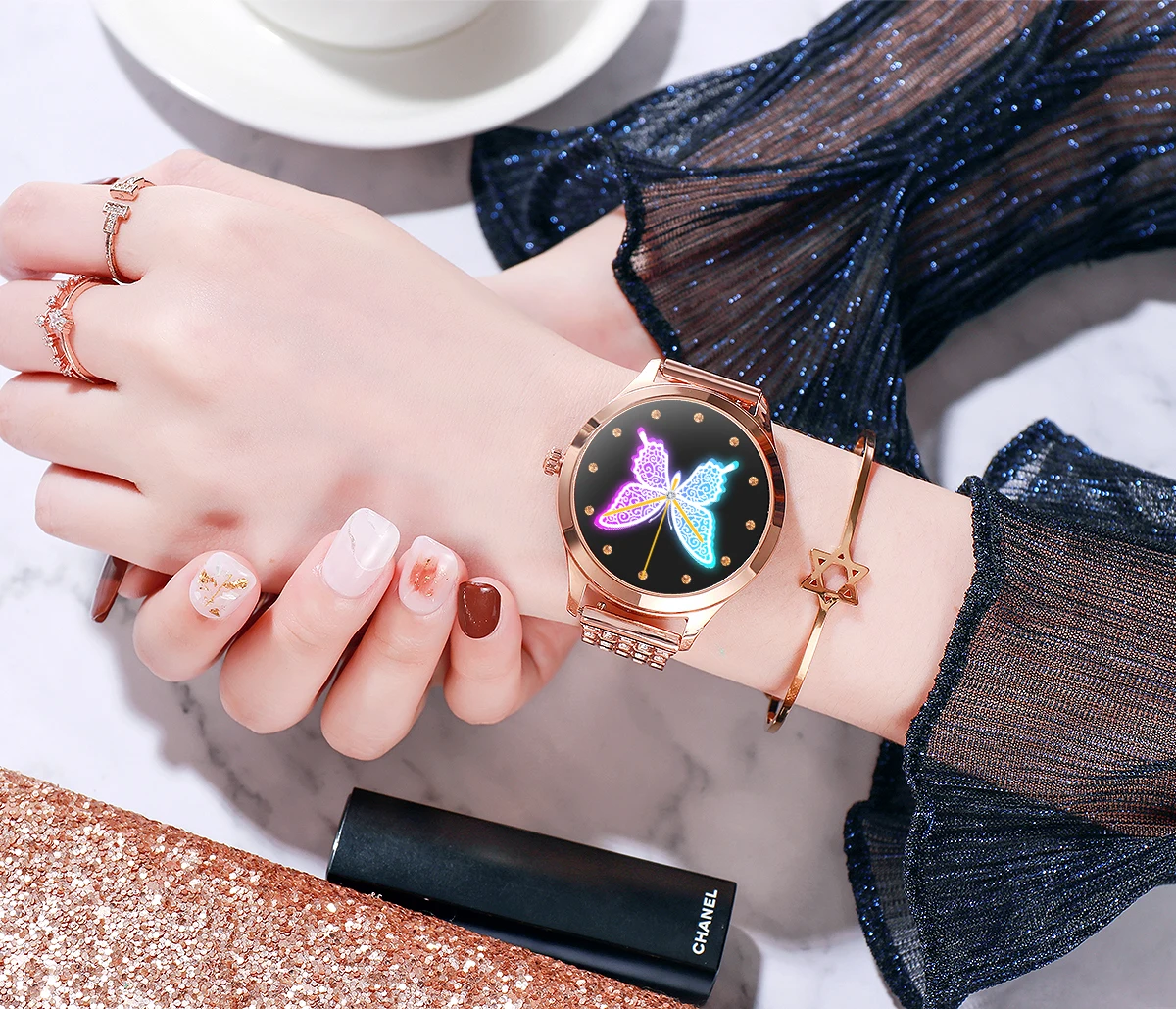 Smart Watch Women Diamond Strap Watch Face Full Stainless Steel Smart Watch for Women Waterproof Watch Women
Smart Watch Women Diamond Strap Watch Face Full Stainless Steel Smart Watch for Women Waterproof Watch Women