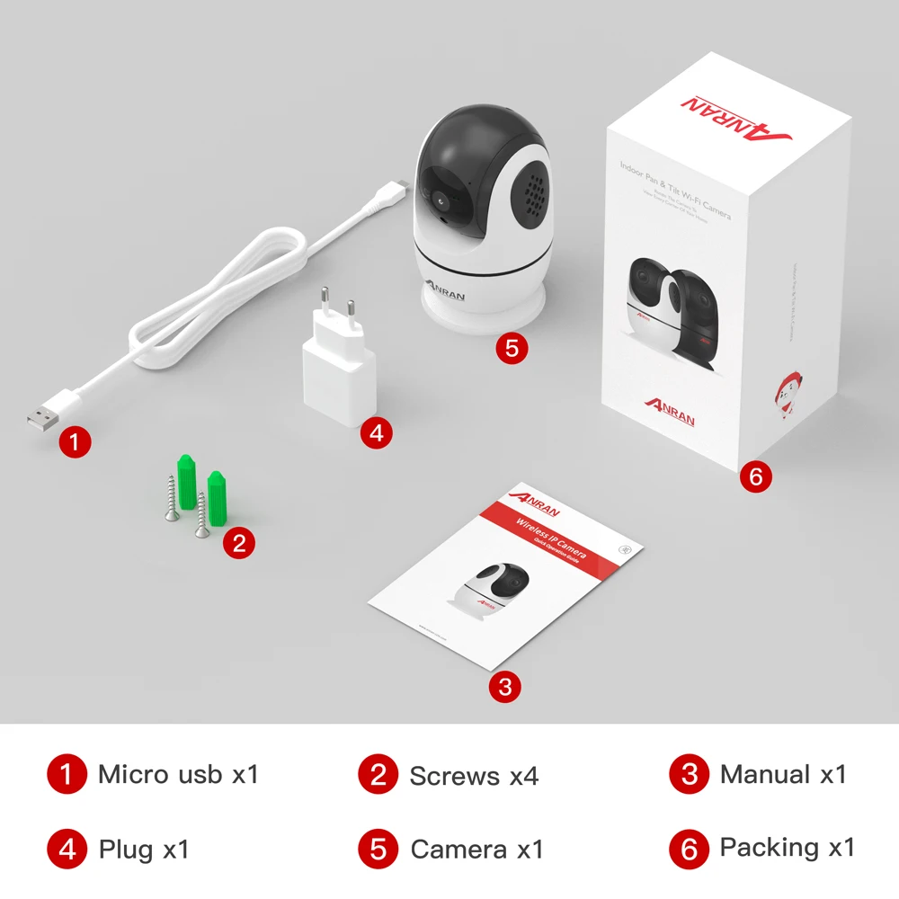 ANRAN 2MP IP Camera WIFI Home Security Camera Baby Monitor Surveillance Camera Wifi Night Vision CCTV Camera APP Control
ANRAN 2MP IP Camera WIFI Home Security Camera Baby Monitor Surveillance Camera Wifi Night Vision CCTV Camera APP Control