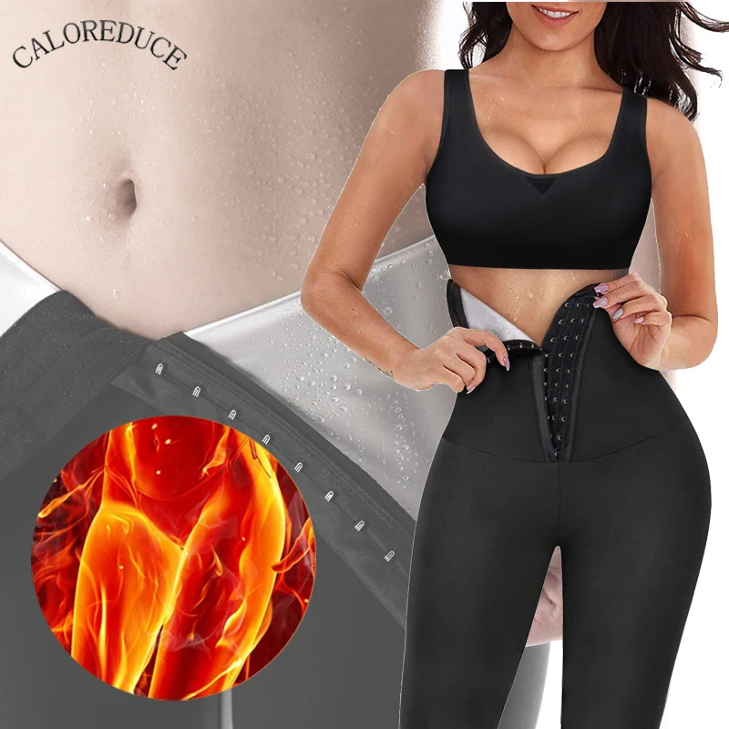 

Waist Trainer Sweat Sauna Pants Hot Thermo Women Body Shaper Slimming Legging Tummy Control Tops Weight Loss Workout Shapers