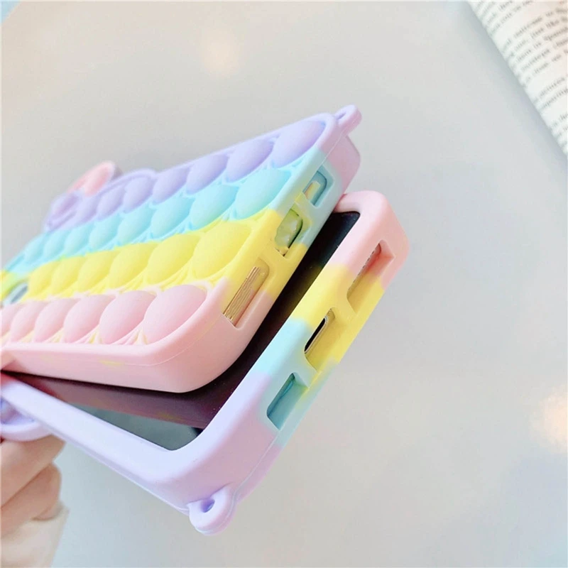 1PC New Hot Phone Case Apple Cover-Bubble Shell-Rainbow Stereo Ear Can Push Bubble for iPhone 7/8 Plus XS XR 11/12ProMax
1PC New Hot Phone Case Apple Cover-Bubble Shell-Rainbow Stereo Ear Can Push Bubble for iPhone 7/8 Plus XS XR 11/12ProMax