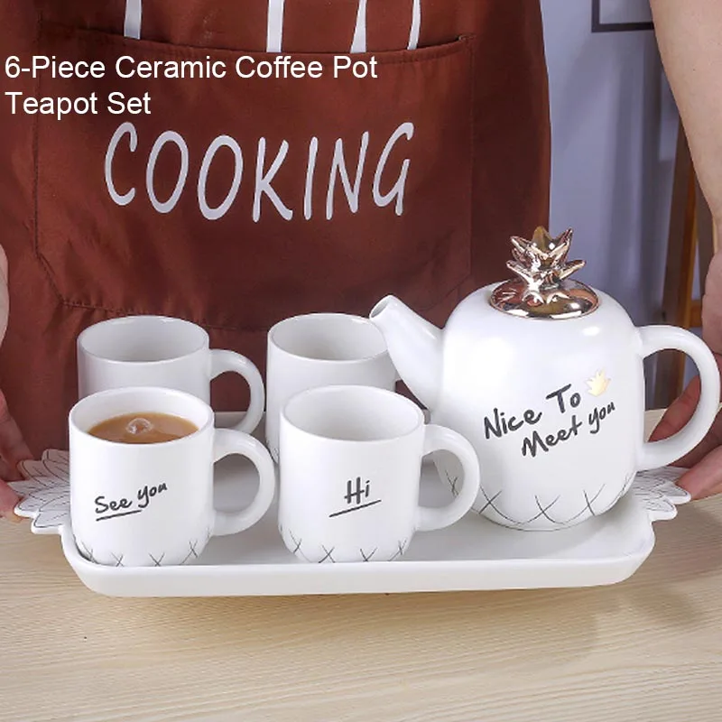 Набор керамических чайников BORREY 6 шт. набор кофейных чашек в европейском стиле