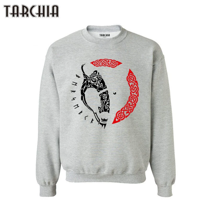 Толстовка TARCHIA Wolf Totem мужская хлопковая свитшот популярный Повседневный пуловер