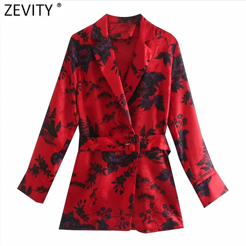 Zevity 2021 Women Fashion Flower Print Red Smock Blouse Office Lady Sashes Casual Shirts Chic Business Kimono Blusas Tops LS7650
Zevity 2021 Women Fashion Flower Print Red Smock Blouse Office Lady Sashes Casual Shirts Chic Business Kimono Blusas Tops LS7650