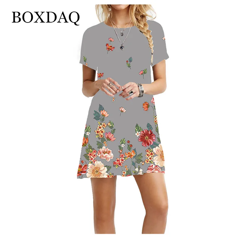 New Summer Flower Print Women Bohemia Dress Short Sleeve Round Neck Vintage Ladies A-Line Dress Casual Party Mini Dress Vestidos
New Summer Flower Print Women Bohemia Dress Short Sleeve Round Neck Vintage Ladies A-Line Dress Casual Party Mini Dress Vestidos