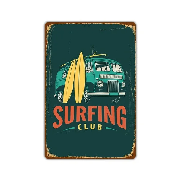 Beach surfing Sign Tin painting vintage Warning Metal Sign Coffee shop background Wall Decor Yard Sign Beach surfing Metal Signs
Beach surfing Sign Tin painting vintage Warning Metal Sign Coffee shop background Wall Decor Yard Sign Beach surfing Metal Signs