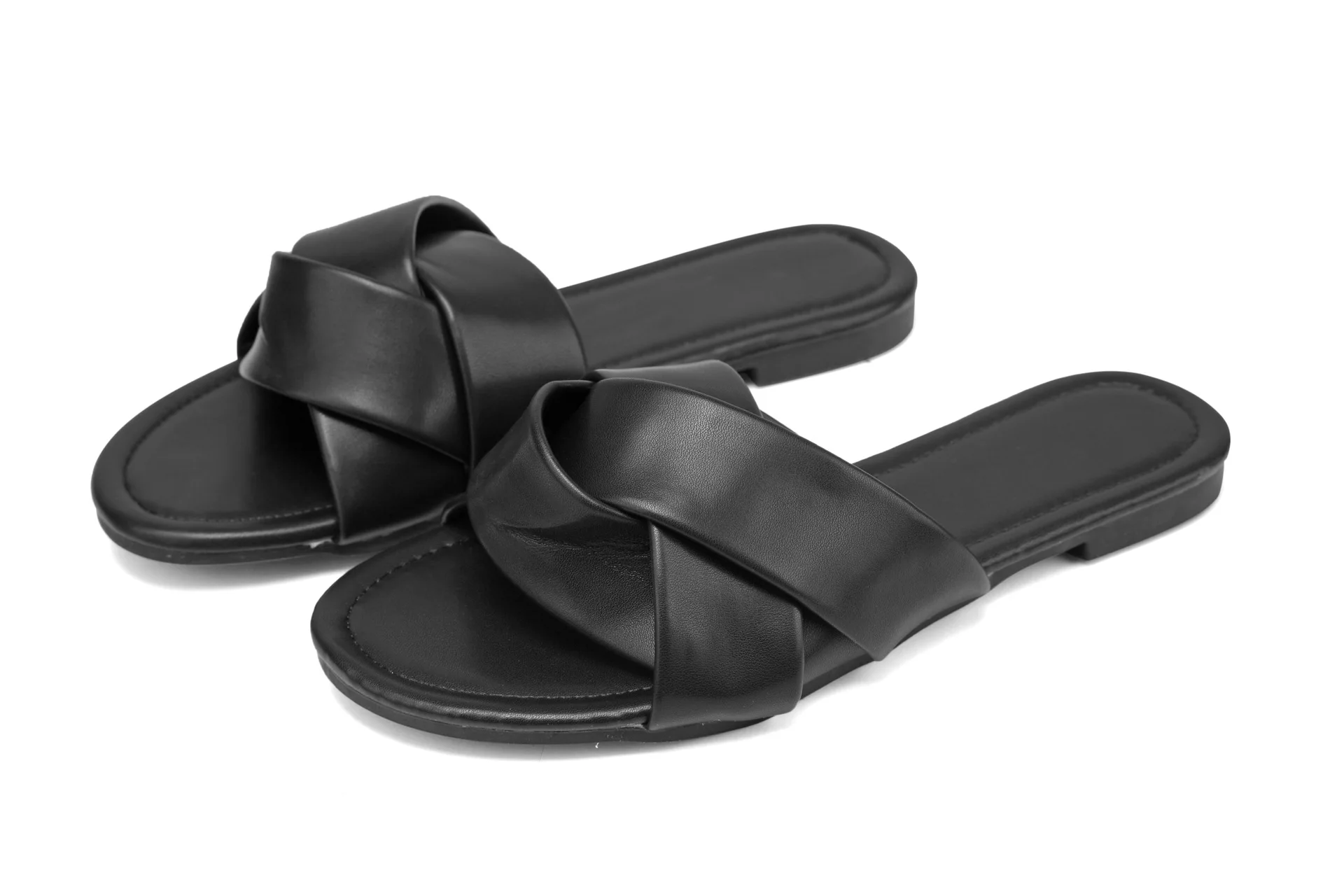 Shoes Woman 2021 Big Size Cross-Tied Slippers Summer Luxury Slides Pantofle Designer New Flat Fabric PU Rome Rubber Basic
Shoes Woman 2021 Big Size Cross-Tied Slippers Summer Luxury Slides Pantofle Designer New Flat Fabric PU Rome Rubber Basic