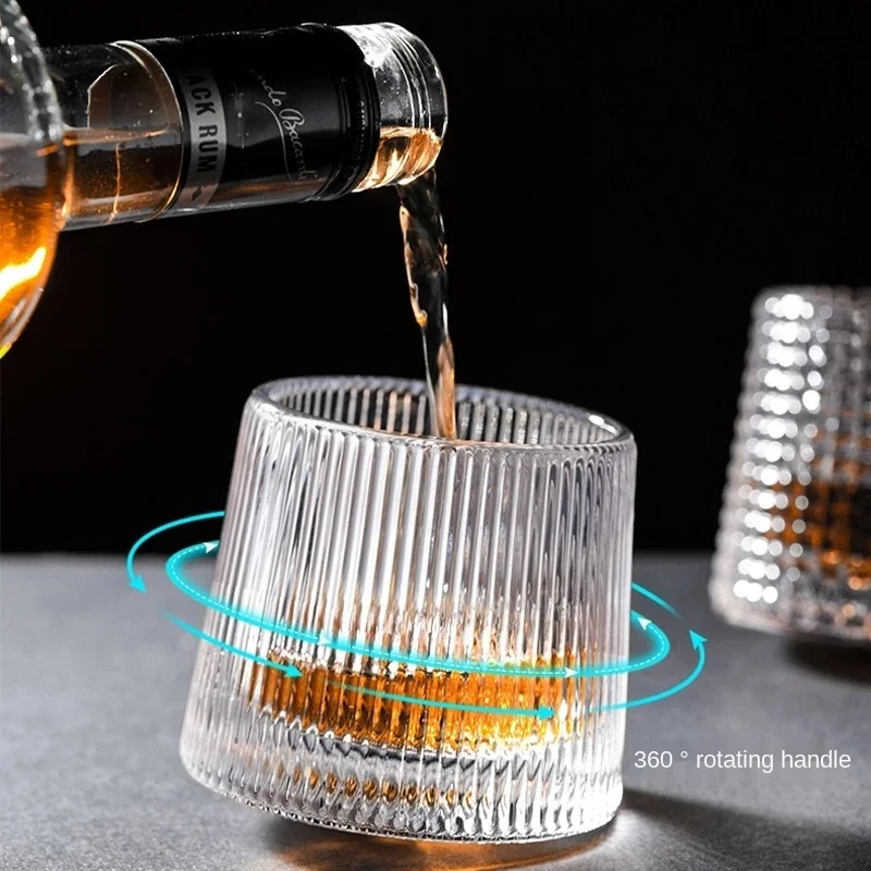 Tumbler Whiskey Glass Creative 360 Rotating Decompression Beer Glass Rotating Crystal Foreign Wine Cup KTV Bar Wine Drinkware
Tumbler Whiskey Glass Creative 360 Rotating Decompression Beer Glass Rotating Crystal Foreign Wine Cup KTV Bar Wine Drinkware
