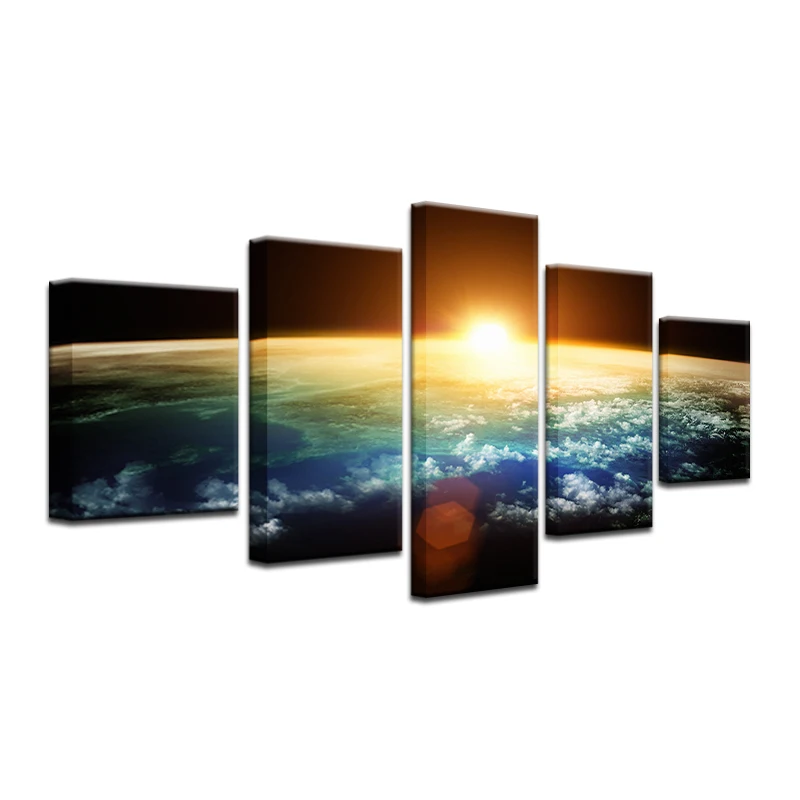 5 Panel Space Canvas Art Sunrise Painting Of Earth Universe Picture Home Decoraction For Room Outer Space Poster Cosmos Framed
5 Panel Space Canvas Art Sunrise Painting Of Earth Universe Picture Home Decoraction For Room Outer Space Poster Cosmos Framed