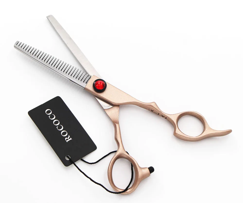 Freelander 6.0 inch Rose Gold Japanese 440C Barber Hair Cutting Scissor and Salon Thinning/Texturizing Shears Set
Freelander 6.0 inch Rose Gold Japanese 440C Barber Hair Cutting Scissor and Salon Thinning/Texturizing Shears Set