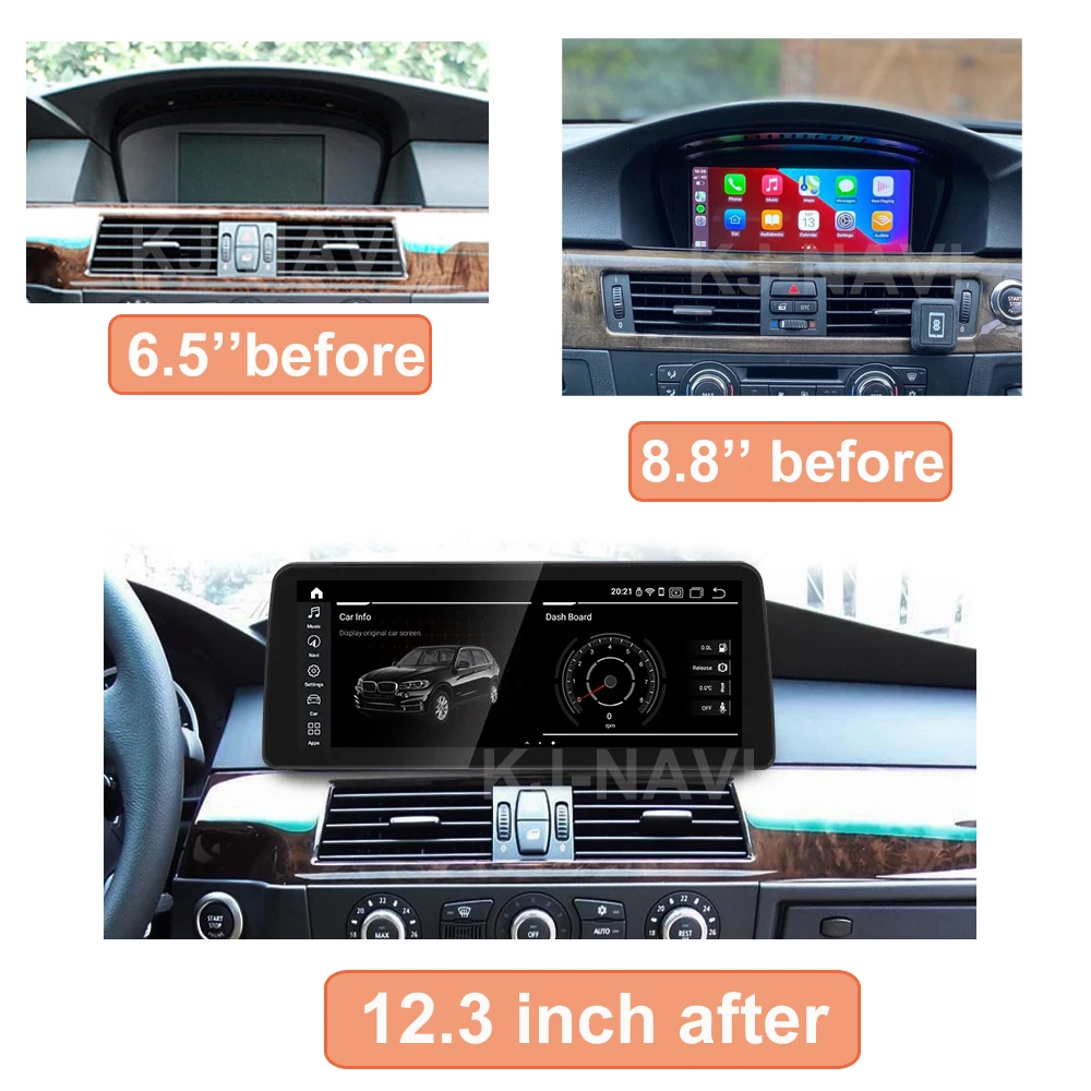Автомобильный плеер 12 3 дюймов 6 ГБ + 128 Гб Android 10 мультимедийный IPS экран 1920*720P для BMW