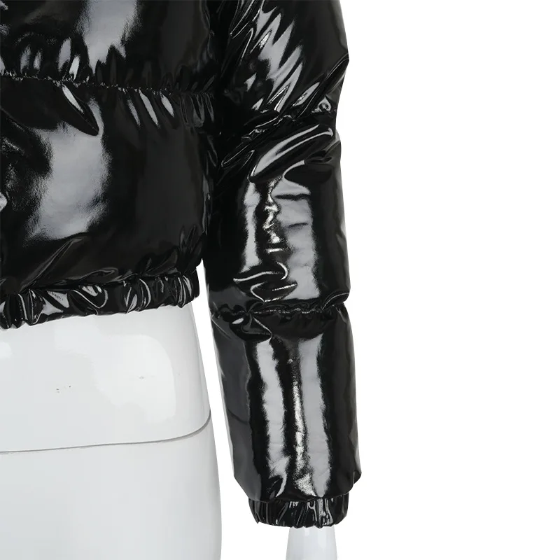 Women PU Leather Cotton Padded Coat Fashion Solid Autumn Winter Down Cotton Parkas Solid Female Warm Outwear Puffer Jackets 
Women PU Leather Cotton Padded Coat Fashion Solid Autumn Winter Down Cotton Parkas Solid Female Warm Outwear Puffer Jackets