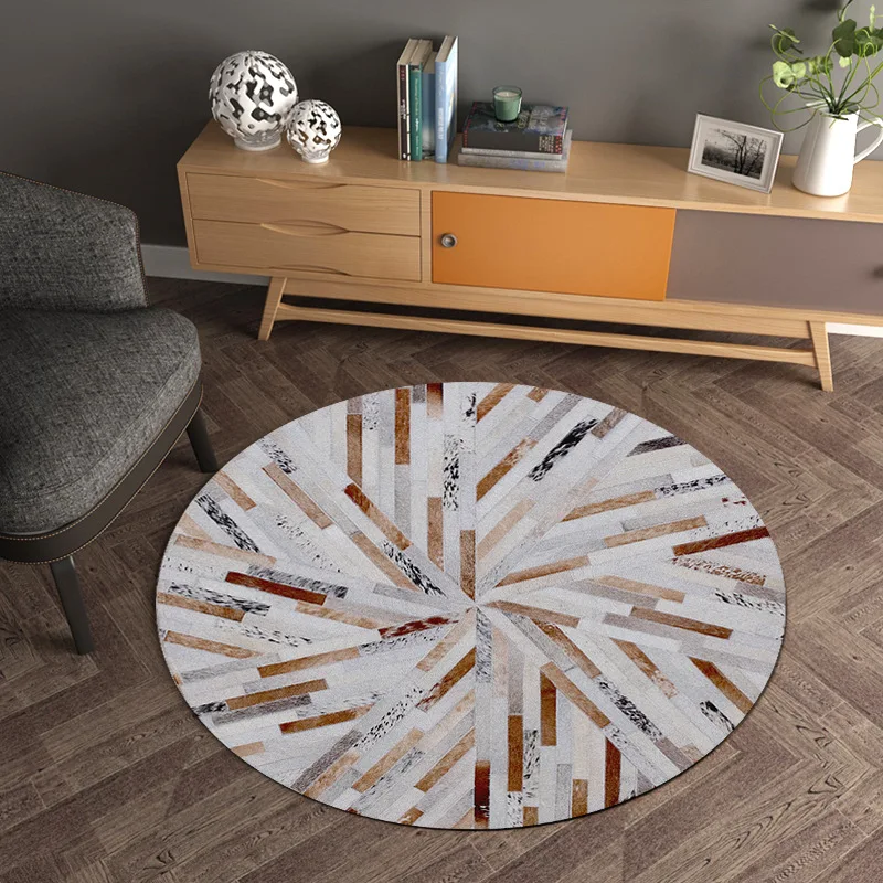 Nordic Style Round Bedroom Carpets Soft Home Decoration Parlor Area Rug Sofa Chair Mat Floormat Geometric Living Room Carpet
Nordic Style Round Bedroom Carpets Soft Home Decoration Parlor Area Rug Sofa Chair Mat Floormat Geometric Living Room Carpet