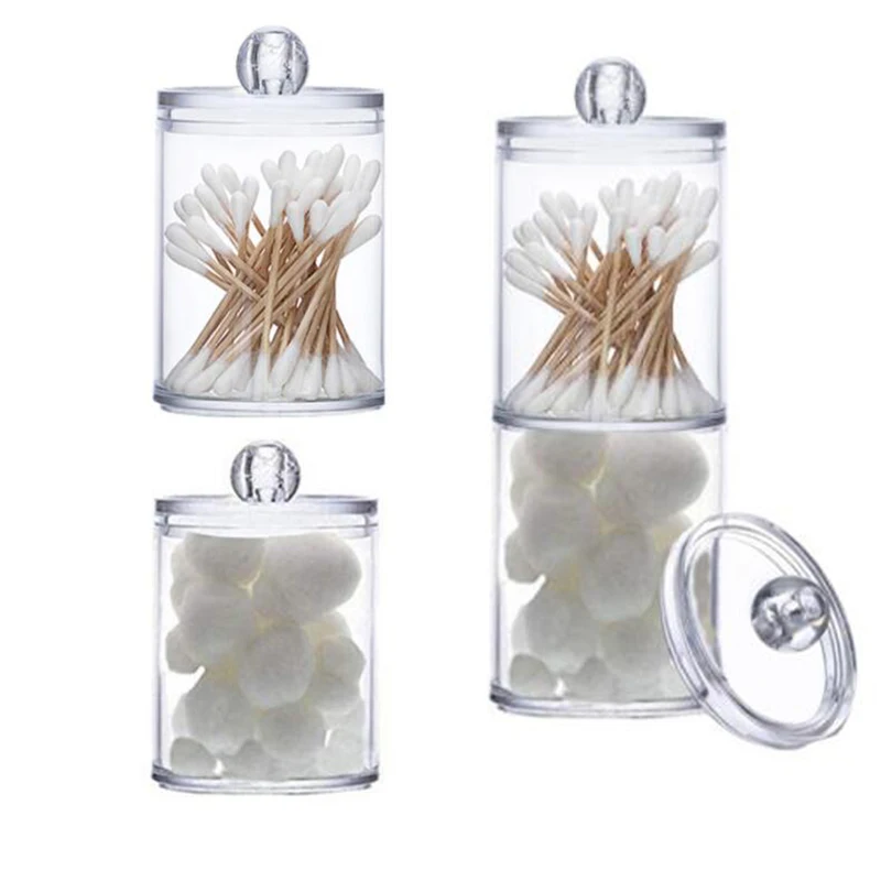 Storage Box Bathroom Organizer Round Plastic Box Transparent Food Jar Cosmetic Cotton Swab Cosmetic Storage Box
Storage Box Bathroom Organizer Round Plastic Box Transparent Food Jar Cosmetic Cotton Swab Cosmetic Storage Box