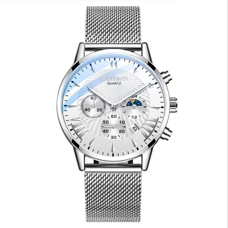 Men Watch with Stainless Steel Mesh Strap Leather Top Brand Luxury Sports Calander Quartz Watch Men Relogio Masculino 4
Men Watch with Stainless Steel Mesh Strap Leather Top Brand Luxury Sports Calander Quartz Watch Men Relogio Masculino 4