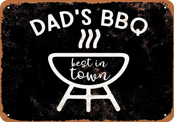 Fersha 20x30 Inches Metal Tin Sign Dad's BBQ Best in Town (Black Background) Vintage Look
Fersha 20x30 Inches Metal Tin Sign Dad's BBQ Best in Town (Black Background) Vintage Look