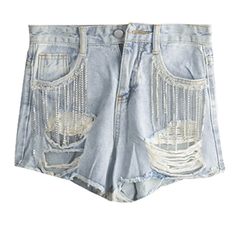 Heavy Industry Diamond Tassel Ripped Denim Shorts Women 2021 Summer New High Waist Short Jeans Female Wide Leg Shorts StreetWear
Heavy Industry Diamond Tassel Ripped Denim Shorts Women 2021 Summer New High Waist Short Jeans Female Wide Leg Shorts StreetWear