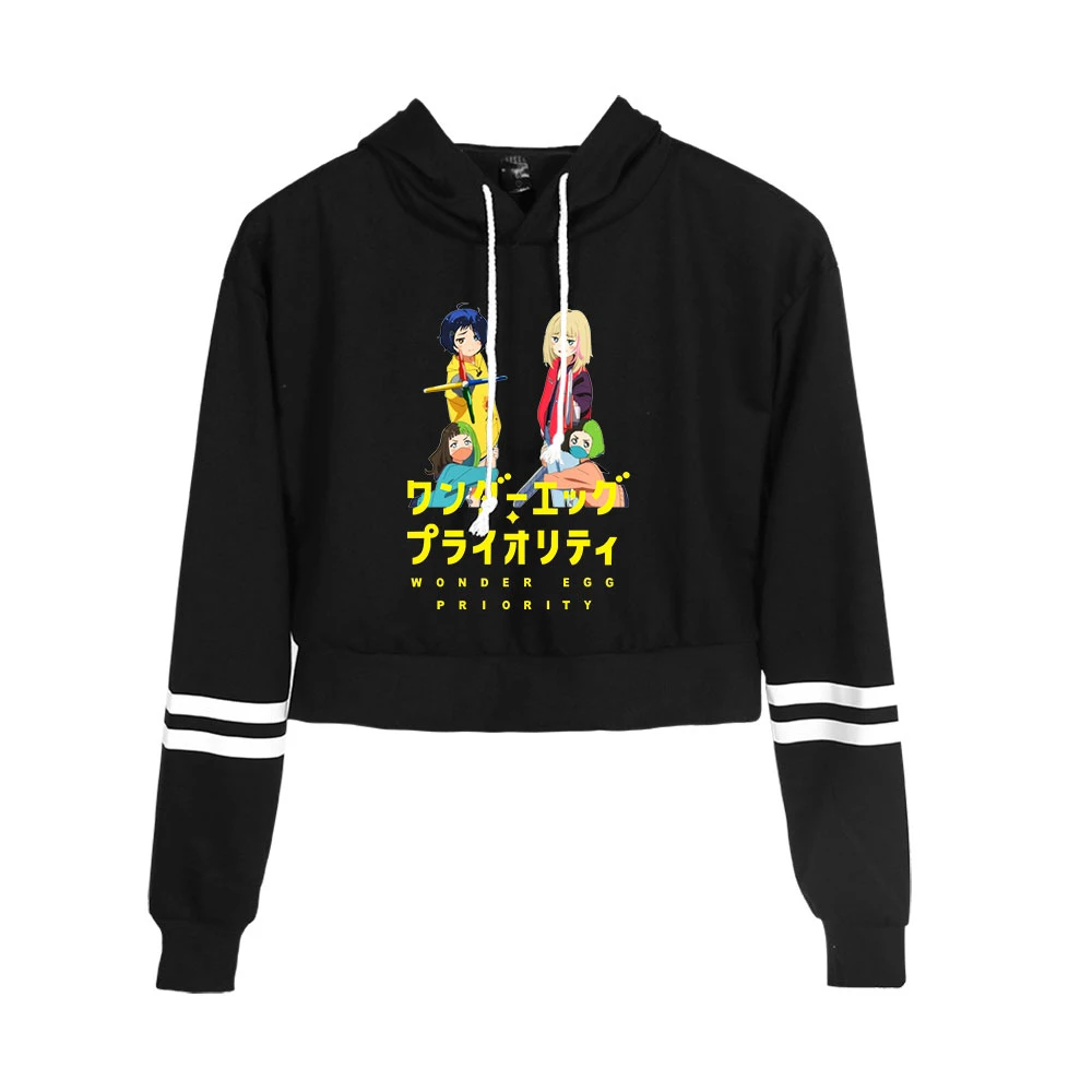 Wonder Egg Priority Fashion Cropped Hoodies Women Hooded Pullover Crop Tops Female Casual Streetwear Anime Clothes
Wonder Egg Priority Fashion Cropped Hoodies Women Hooded Pullover Crop Tops Female Casual Streetwear Anime Clothes