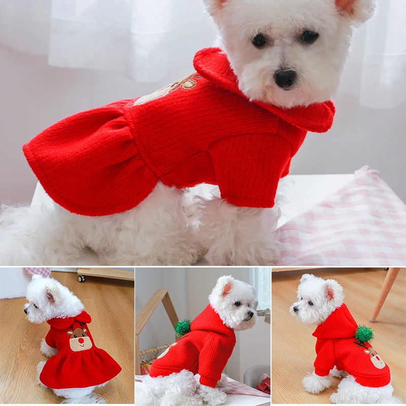 Dog Christmas Dress and Hoodie Durable Soft Dog Cute Print Puppy Clothes for Pet Breathable Free Dog clothes dog accessories
Dog Christmas Dress and Hoodie Durable Soft Dog Cute Print Puppy Clothes for Pet Breathable Free Dog clothes dog accessories