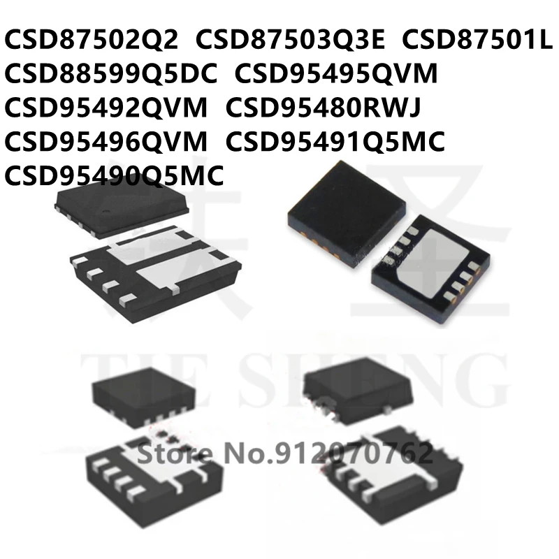 10 шт., CSD87502Q2, CSD87503Q3E, CSD87501L, CSD88599Q5DC, CSD95495QVM, CSD95492QVM, CSD95480RWJ, CSD95496QVM, CSD95491Q5MC, CSD95490Q5MC
10 шт., CSD87502Q2, CSD87503Q3E, CSD87501L, CSD88599Q5DC, CSD95495QVM, CSD95492QVM, CSD95480RWJ, CSD95496QVM, CSD95491Q5MC, CSD95490Q5MC