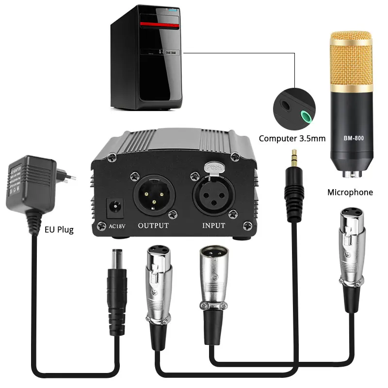 MAMEN BM-800 Professional Studio Microphone Karaoke MIC With Bracket For Computer Radio Station Singing Recording Microphone Kit
MAMEN BM-800 Professional Studio Microphone Karaoke MIC With Bracket For Computer Radio Station Singing Recording Microphone Kit