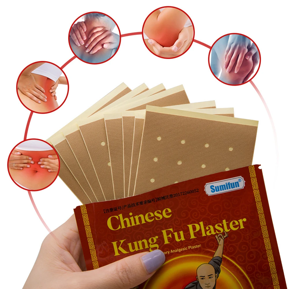 

8Pcs Chinese Kung Fu Herbal Plaster Pain Relief Patches Rheumatoid Arthritis Medical Plasters Muscle Massager Patch