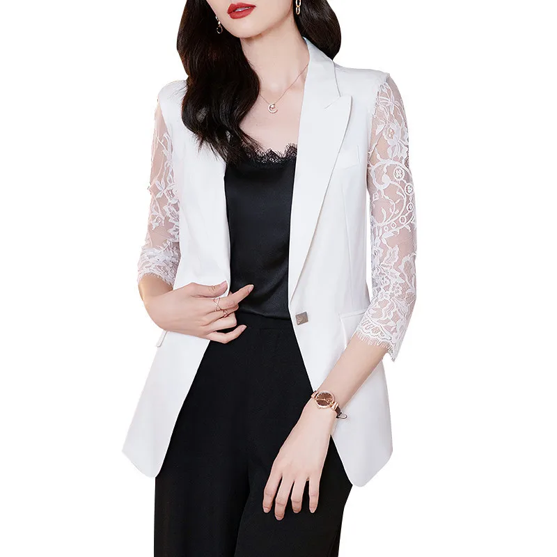 Korean women's summer white blazer women office lady womens jackets womens blazer jacket women blazer black cropped jacket
Korean women's summer white blazer women office lady womens jackets womens blazer jacket women blazer black cropped jacket