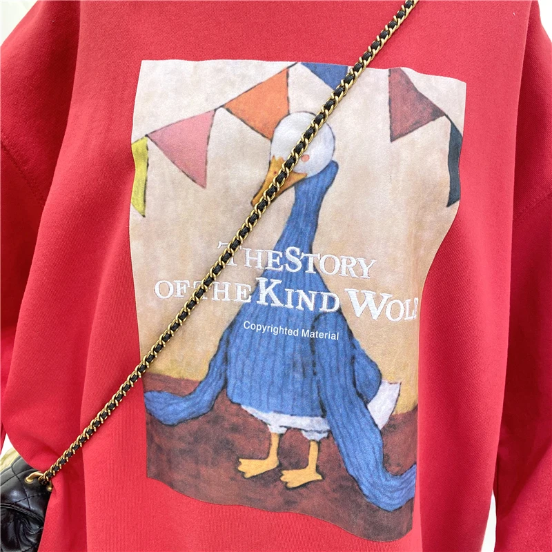 Fake Two-Piece Loose Sweater Women's Spring Korean Style New All-Match Cartoon Pattern Stitching White Edge Pullover Top Fashion
Fake Two-Piece Loose Sweater Women's Spring Korean Style New All-Match Cartoon Pattern Stitching White Edge Pullover Top Fashion