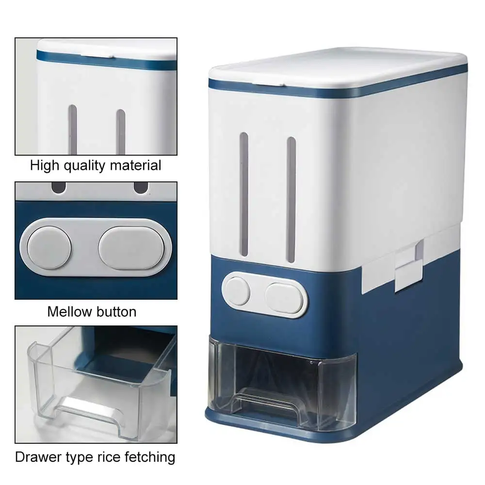 Контейнер для хранения кухонного риса, автоматический контейнер для зерновых продуктов с защитой от влаги, герметичный контейнер для зерно...
Контейнер для хранения кухонного риса, автоматический контейнер для зерновых продуктов с защитой от влаги, герметичный контейнер для зерно...