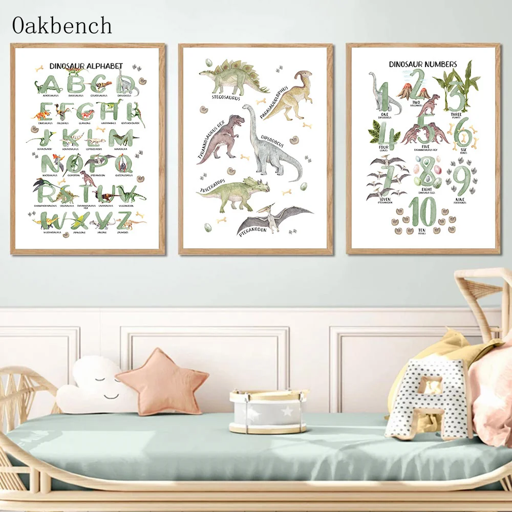 Number Alphabet Dinosaur Education Wall Art Canvas Painting Nordic Posters And Prints Wall Pictures Baby Kids Room Nursery Decor
Number Alphabet Dinosaur Education Wall Art Canvas Painting Nordic Posters And Prints Wall Pictures Baby Kids Room Nursery Decor