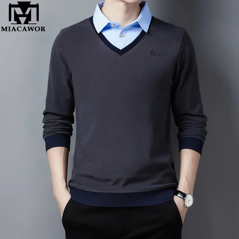 MIACAWOR New Thick Autumn Winter Warm Long sleeve Polo Shirts Men High Quality Classic Men Tee Shirt Slim Fit Camisa Polo T969
MIACAWOR New Thick Autumn Winter Warm Long sleeve Polo Shirts Men High Quality Classic Men Tee Shirt Slim Fit Camisa Polo T969