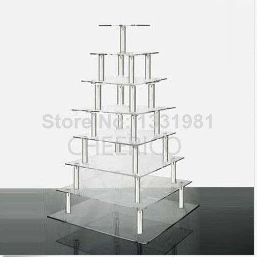 7 Tier Acrylic Square Tower Cupcake Stand Wedding Birthday Anniversary Party decoration
7 Tier Acrylic Square Tower Cupcake Stand Wedding Birthday Anniversary Party decoration