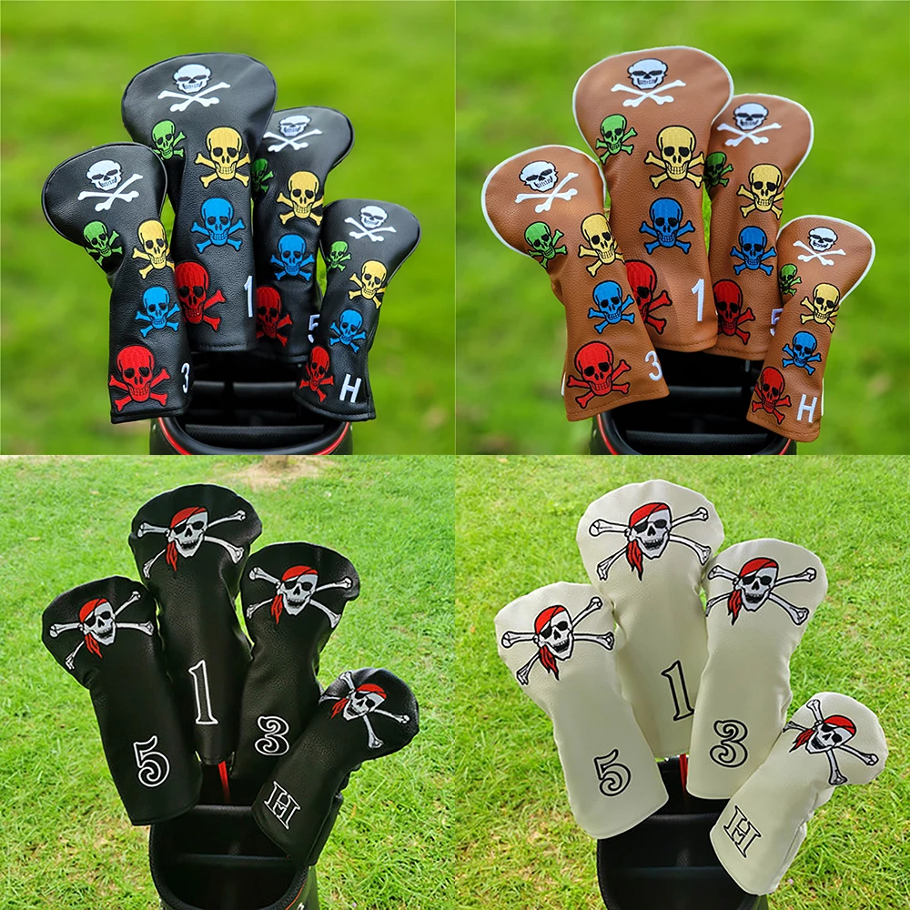 Skull Golf Wood Head Covers For Driver Fairway 135H Clubs Set Headcover PU Leather Unisex
Skull Golf Wood Head Covers For Driver Fairway 135H Clubs Set Headcover PU Leather Unisex