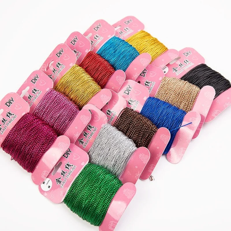 20meters 1mm Wide Metallic Cord Metallic Thread Colorful Jewelry Thread Silver Craft String Tinsel String Craft Making Cord
20meters 1mm Wide Metallic Cord Metallic Thread Colorful Jewelry Thread Silver Craft String Tinsel String Craft Making Cord